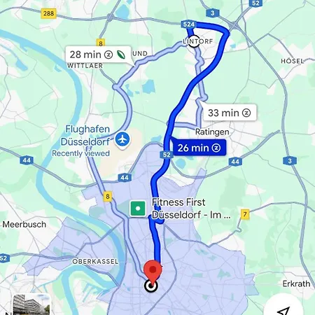 - Timber Haven Retreat - 2-room Wood-themed 65 Qm - Central Location - Renovated 2024 With Tv & Netflix - Balcony - Full Kitchen - Free Parking - Near Metro & Airport - Nature-inspired Interior - * Ratingen